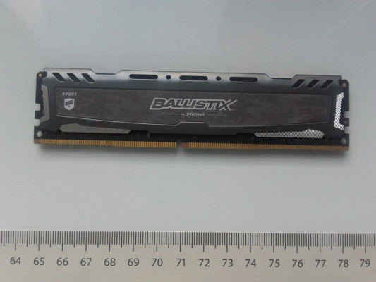 Micron BALLISTIX DDR4 8GB 2666Mhz, PC4-21300, CL16, 1,2V, XMP 2.0, BLS