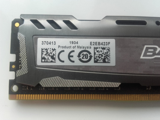 Micron BALLISTIX DDR4 8GB 2666Mhz, PC4-21300, CL16, 1,2V, XMP 2.0, BLS