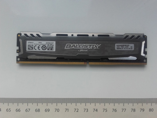 Micron BALLISTIX DDR4 8GB 2666Mhz, PC4-21300, CL16, 1,2V, XMP 2.0, BLS