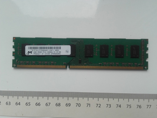 Micron DDR3, 2GB, 1333MHz, PC3 10600 DIMM, HP, Używana Sprawna