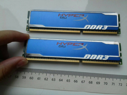 Kingston HyperX blu, DDR3, 8GB=4GB+4GB 1600MHz, 1,5V, Sprawne, KHX1600