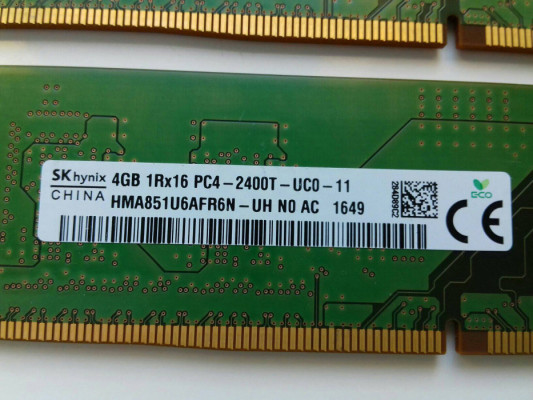 SK hynix dla lenovo DDR4 16GB=4x4GB, 2400MHz, (HMA851U6AFR6N-UH N0 AC