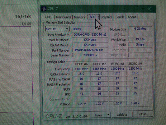 SK hynix dla lenovo DDR4 16GB=4x4GB, 2400MHz, (HMA851U6AFR6N-UH N0 AC