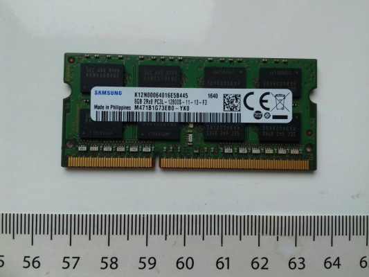 Samsung DDR3 8GB, PC3L-12800S, SODIMM, 1,35V, 1600MHz, laptopowy, CL11