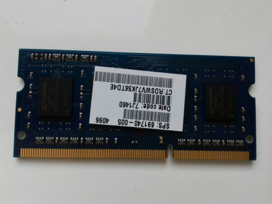 Kingston DDR3 4GB, PC3L-12800S, SODIMM, 1,35V, 1600MHz, laptopowy, HP1