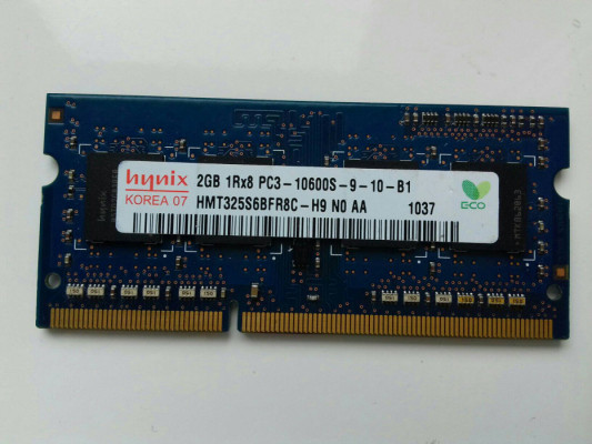 Hynix DDR3 2GB PC3 10600S, 1333MHz, 1,5V, Sprawna, HMT325S6BFR8C-H9 N0