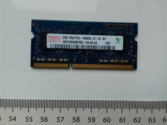 Hynix DDR3 2GB PC3 10600S, 1333MHz, 1,5V, Sprawna, HMT325S6BFR8C-H9 N0