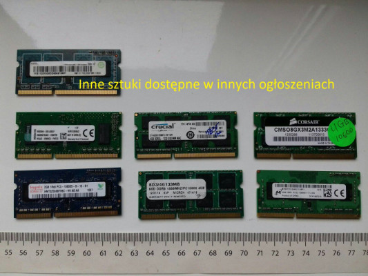 Hynix DDR3 2GB PC3 10600S, 1333MHz, 1,5V, Sprawna, HMT325S6BFR8C-H9 N0