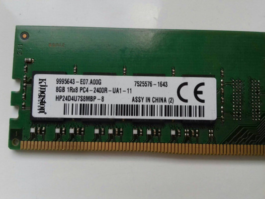 Kingston HP DDR4 8GB, 2400MHz, PC4-19200, używana, sprawna, przetestow