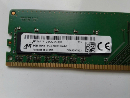 Micron DDR4 8GB, 2400MHz, PC4-19200, używana sprawna przetestowana, MT