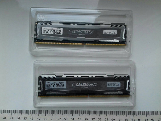 16GB Micron BALLISTIX DDR4 2x8GB 3000Mhz, PC4-24000, CL15, 1,35V, BLS8