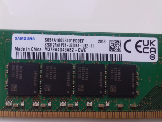 Samsung DDR4, 32GB, PC4 3200MHz, 2933Mbps, 1,2V, M378A4G43AB2-CWE