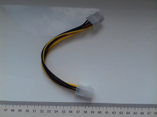 Przejściówka z zasilacza ATX EPS do MB-CPU z 4Pin męski na 8Pin żeński