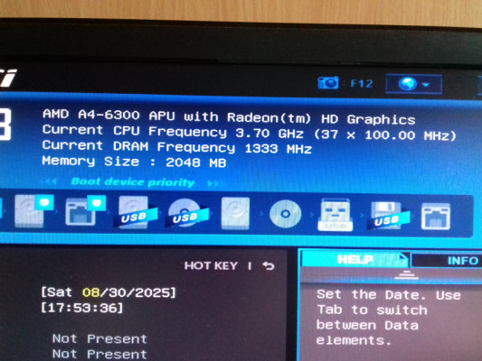 MSI A68HM-E33 + AMD A4-6300, Sprawne, FM2+, DDR3, HDMI, VGA, SATA, USB