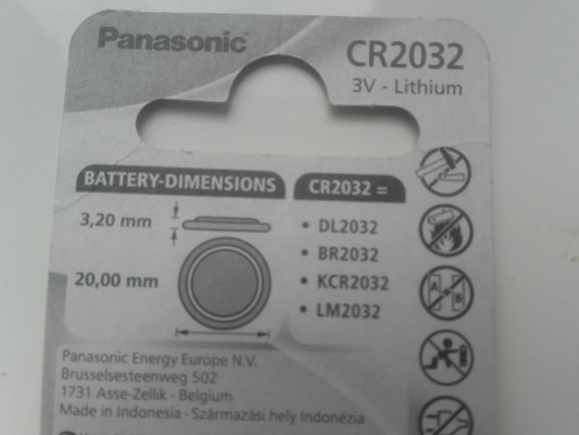 Bateria pastylkowa CR2032 Panasonic Lithium Coin 3V, Bateria litowa CR