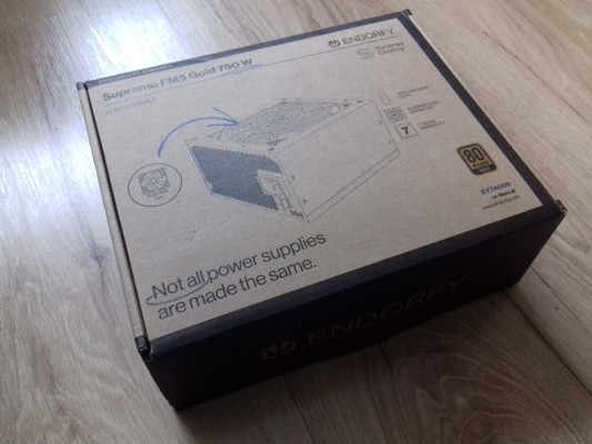 Pudełko od zasilacza ATX Endorfy Supremo FM5 Gold 750W, EY7A0082411002