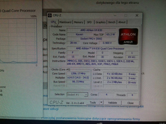 AMD Athlon X4 830, FM2+, Quad Core, 3GHz turbo 3,4GHz, 65W, AD830XYBI4