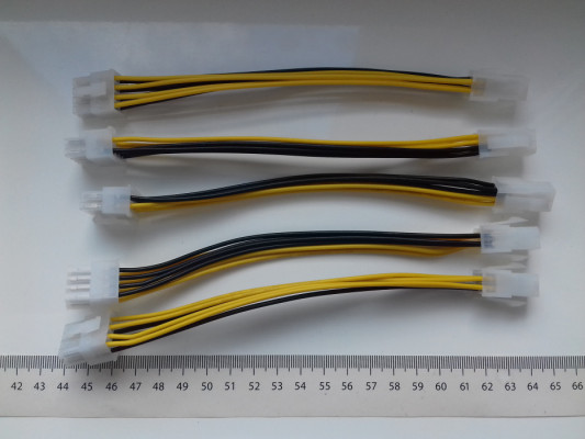 Adapter ATX EPS do MB-CPU z 4Pin męski na 8Pin żeński, EPS przejściówk