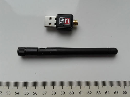 USB WiFi z anteną 2dBi, 2.4G, 150mb/s, odbiornik WiFi, Adapter WiFi