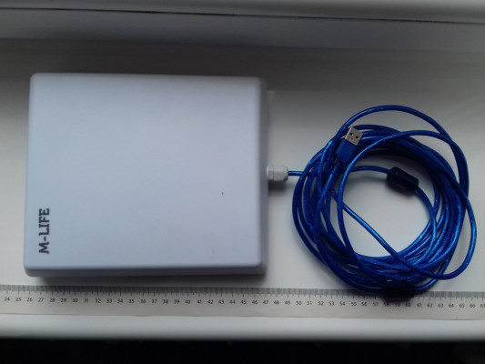 Karta sieciowa WiFi USB antena aktywna zewnętrzna wewnętrzna na kablu