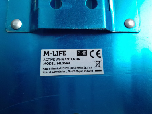Karta sieciowa WiFi USB antena aktywna zewnętrzna wewnętrzna na kablu