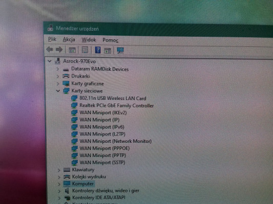 Karta sieciowa WiFi USB antena aktywna zewnętrzna wewnętrzna na kablu