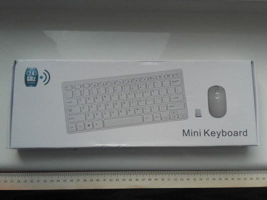 2.4GHz Mini klawiatura bezprzewodowa + mysz z DPI, jeden USB odbiornik