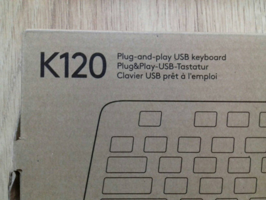 DE Klawiatura USB logitech K120, nowa w opakowaniu 5099206021334, ukła