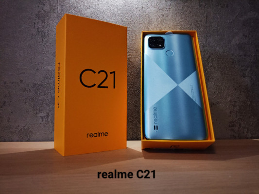 Realme C21 32GB Cross Blue Idealny stan Dual SIM Tanio Jak nowy nego