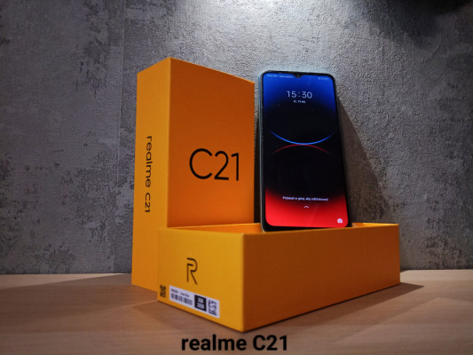 Realme C21 32GB Cross Blue Idealny stan Dual SIM Tanio Jak nowy nego
