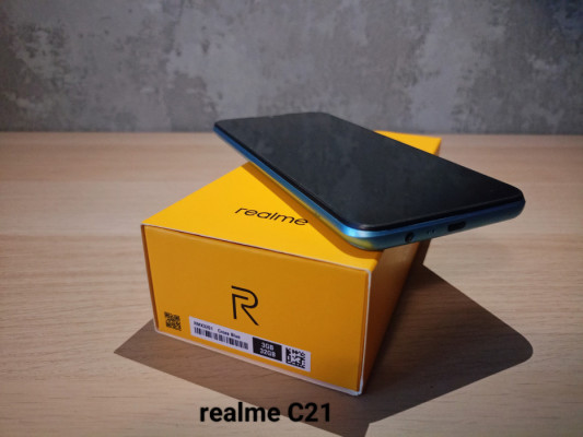Realme C21 32GB Cross Blue Idealny stan Dual SIM Tanio Jak nowy nego