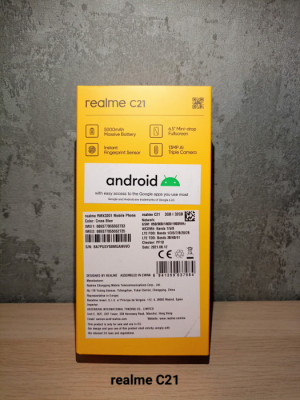 Realme C21 32GB Cross Blue Idealny stan Dual SIM Tanio Jak nowy nego