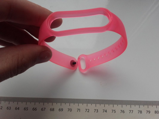 Pasek, Opaska sylikonowa dla Xiaomi Mi Band 5, 6, trochę przezroczyste