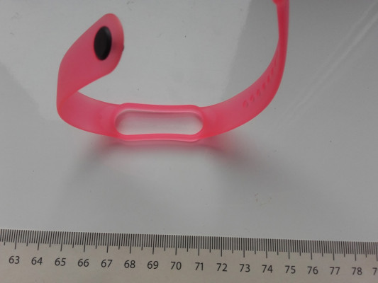 Pasek, Opaska sylikonowa dla Xiaomi Mi Band 5, 6, trochę przezroczyste