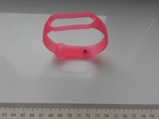 Pasek, Opaska sylikonowa dla Xiaomi Mi Band 5, 6, trochę przezroczyste