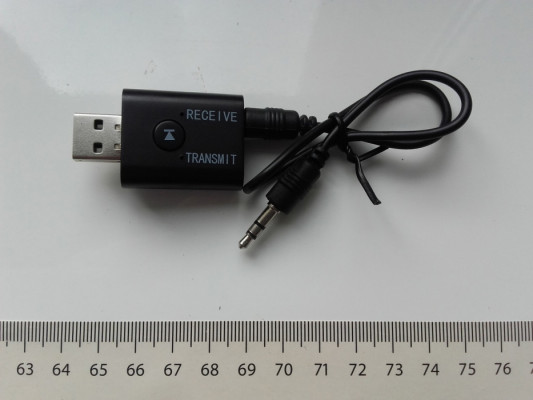 2w1 odbiornik nadajnik BT 5.0, jack 3,5mm, USB, słuchawki, TV, MP3, ad