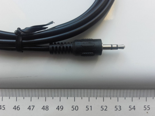 Kabel audio 1,5m AUX miniJack 3,5mm, stereo 150cm czarny