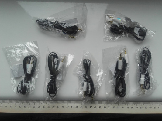 Kabel audio 1m AUX miniJack 3,5mm płaski, stereo 100cm QR raltek