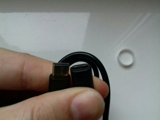 Przedłużacz kabla USB-C, 50cm, 0,5m, NOWY, czarny, PL014295109