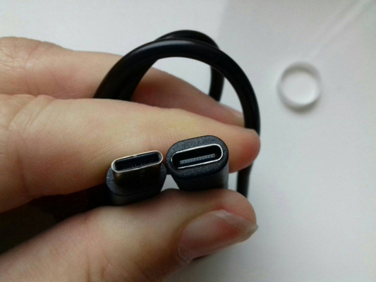 Przedłużacz kabla USB-C, 50cm, 0,5m, NOWY, czarny, PL014295109