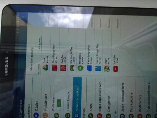 Tablet Samsung Galaxy Tab E, SM-T560, 9,6cala, 8GB, Bardzo ładny stan