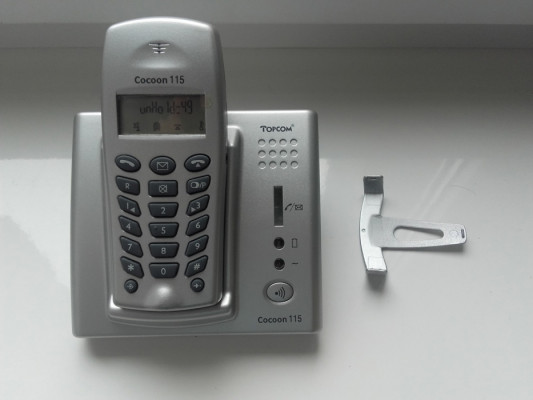 Telefon stacjonarny bezprzewodowy TopCon Cocoon 115, jak nowy