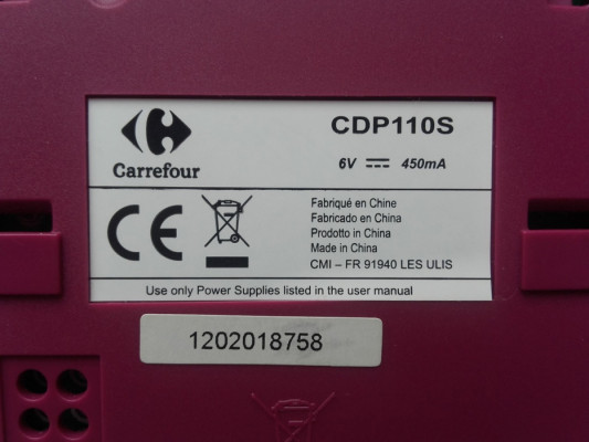 Telefon stacjonarny bezprzewodowy Carrefour CDP110S, 1202018758, CMI-F