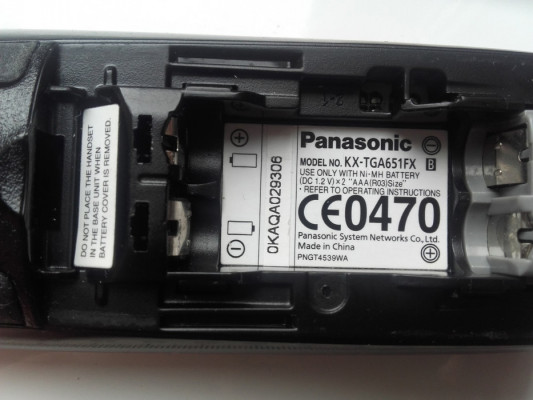 Telefon stacjonarny bezprzewodowy Panasonic KX-TGA651FX, używany