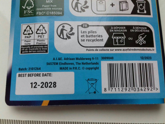 Baterie Alkaliczne, 1,5V LR44 (AG13), Alkaline A-Rorce, cena za 1 sztu