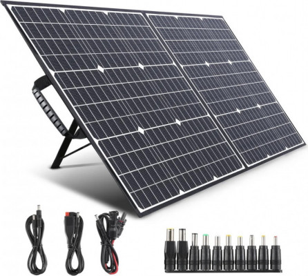 Przenośna elektrownia 518Wh/144000mA z panelami słonecznymi 100W