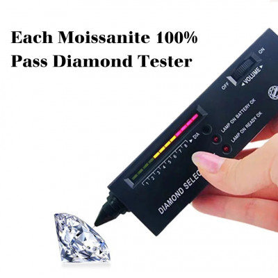 Pierścionek Moissanite wykonany w 100% z 14-karatowego złota