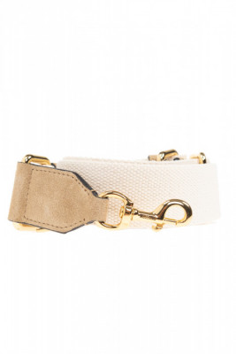 Beżowa skórzana torba typu shopper