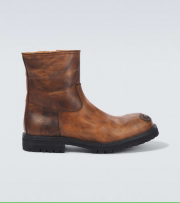 Skórzane buty motocyklowe