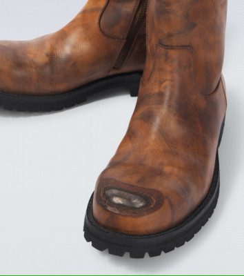 Skórzane buty motocyklowe